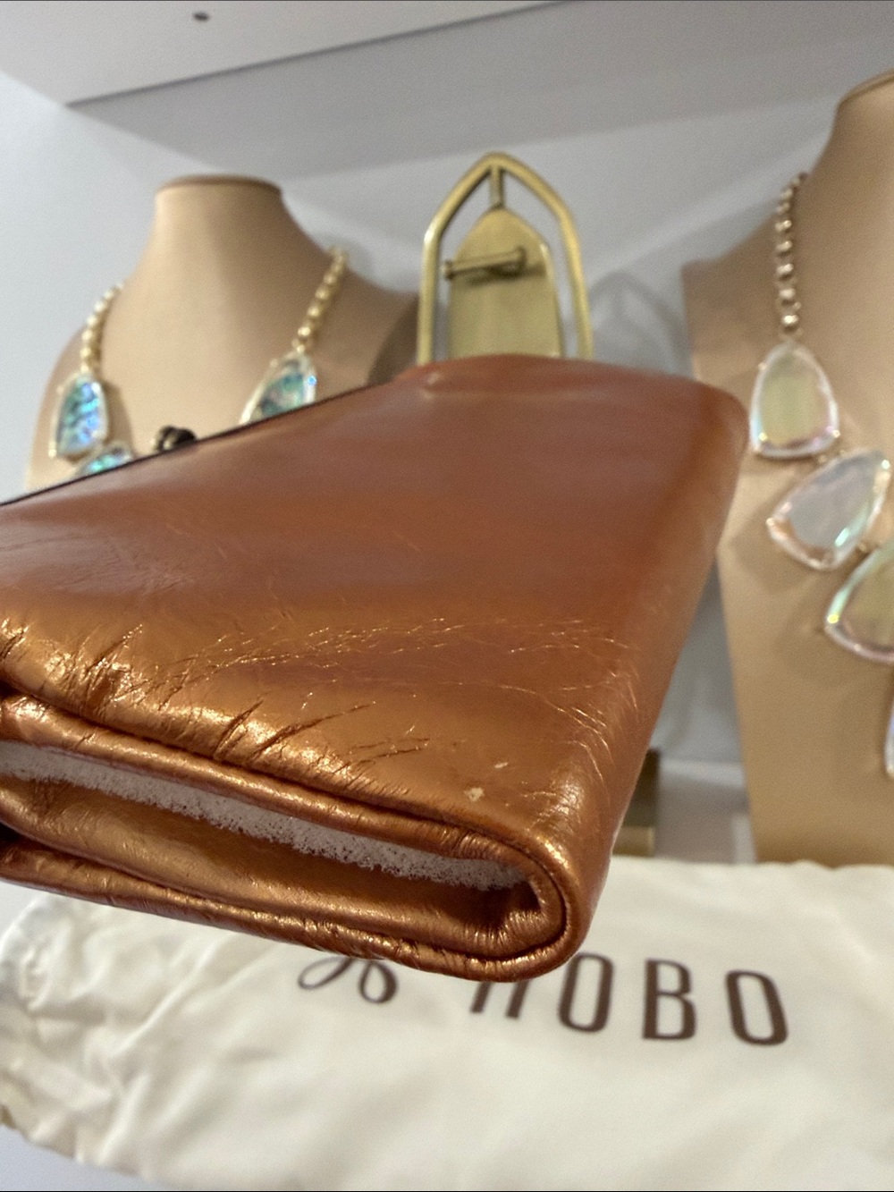 Hobo Lauren Clutch Wallet - New - Metallic Penny - Picture 14 of 17